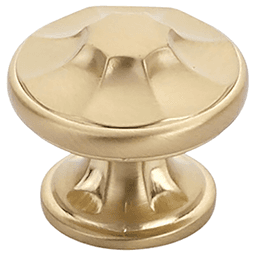 1-3/8" Empire Round Cabinet Knob, Matte Black Main - Image