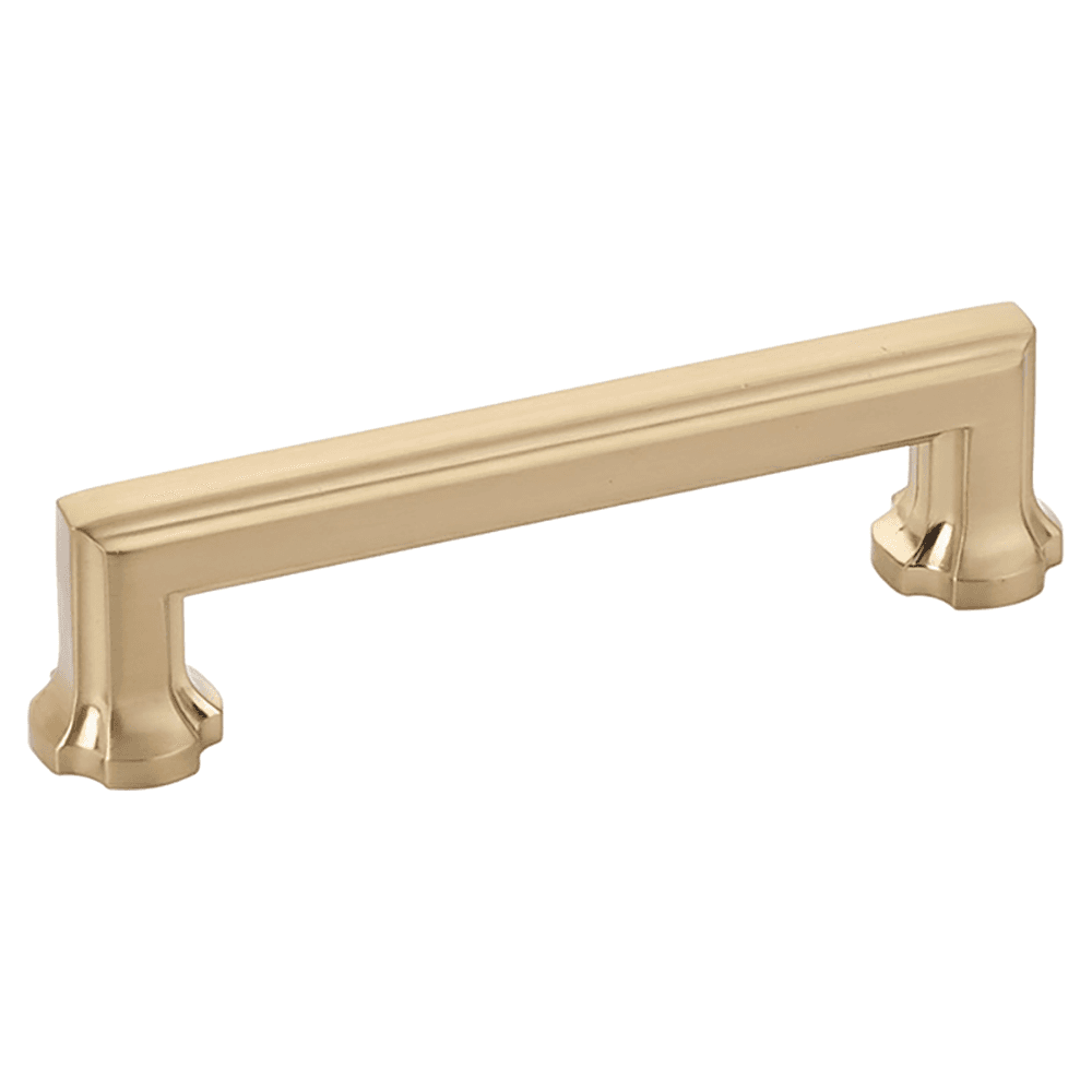 4" Empire Cabinet Pull, Signature Satin Brass Main - Image