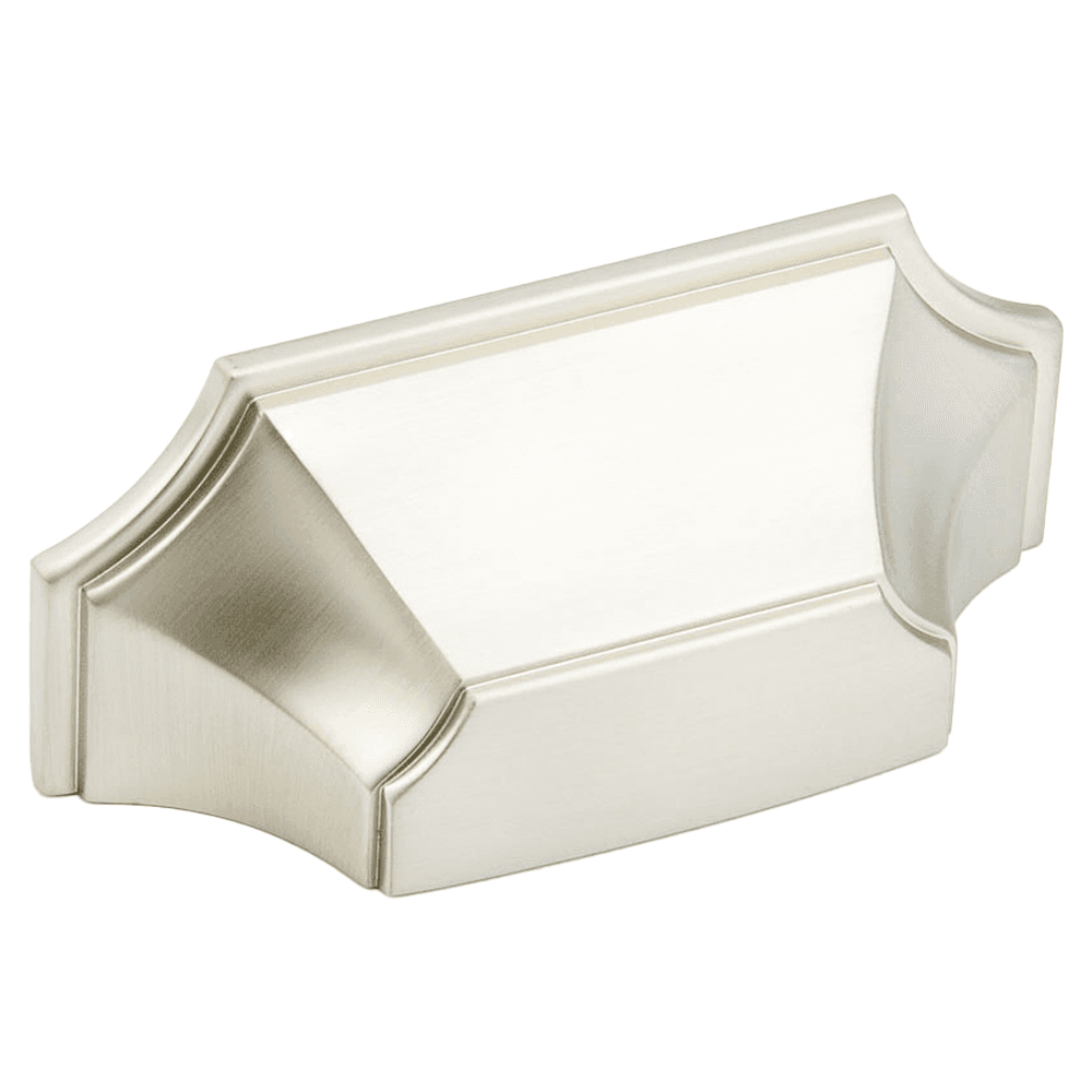 3" Empire Cup Pull, Satin Nickel Main - Image