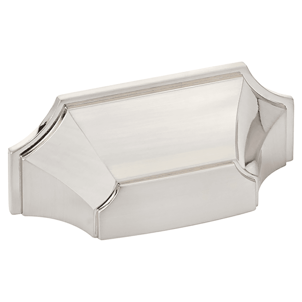 3" Empire Cup Pull, Brushed Nickel Main - Image