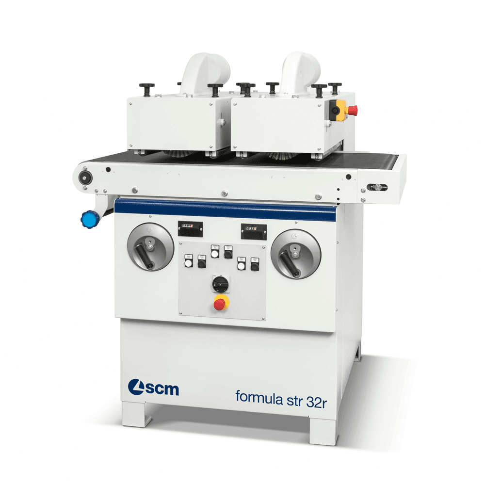 SCM Formula STR 32R 4HP 11-3/5" Fixed Speed Brushing Machine, 3 Phase Main - Image