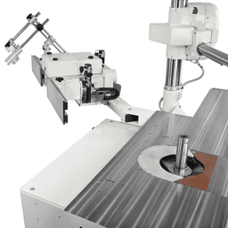 SCM 3-Phase 11Hp Tilting 1.25' Interchangeable Spindle Shaper & MK4 interchangeable spindle w/5.5' of useable spindle below the nut - Alt Image 1