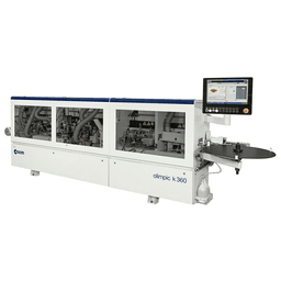Close-up of Olimpic K 360's end cutting and rounding unit