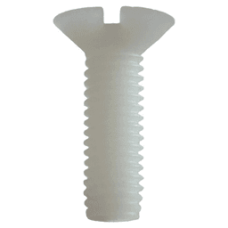 M6 x 1mm Nylon Slotted Plastic Screw Main - Image