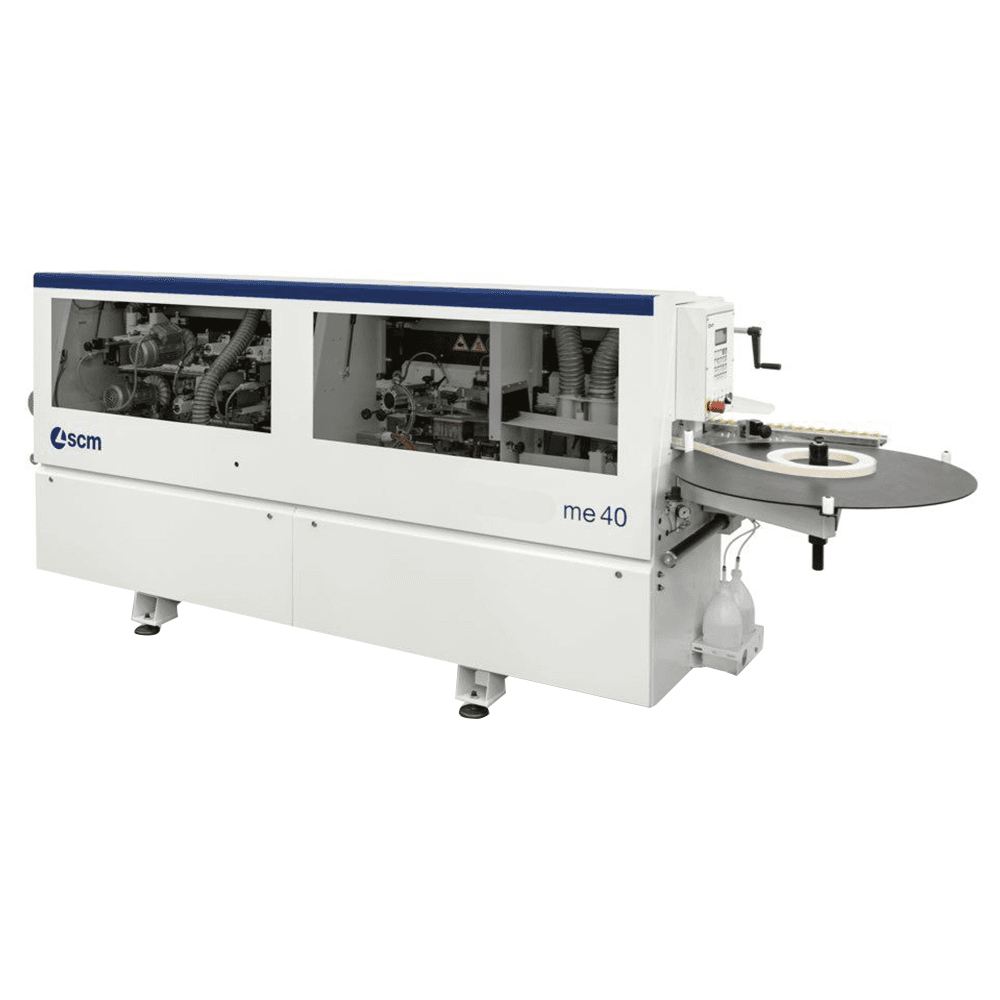 High productivity Scm Group edgebander with 9m/min panel feed speed and polyurethane glue option