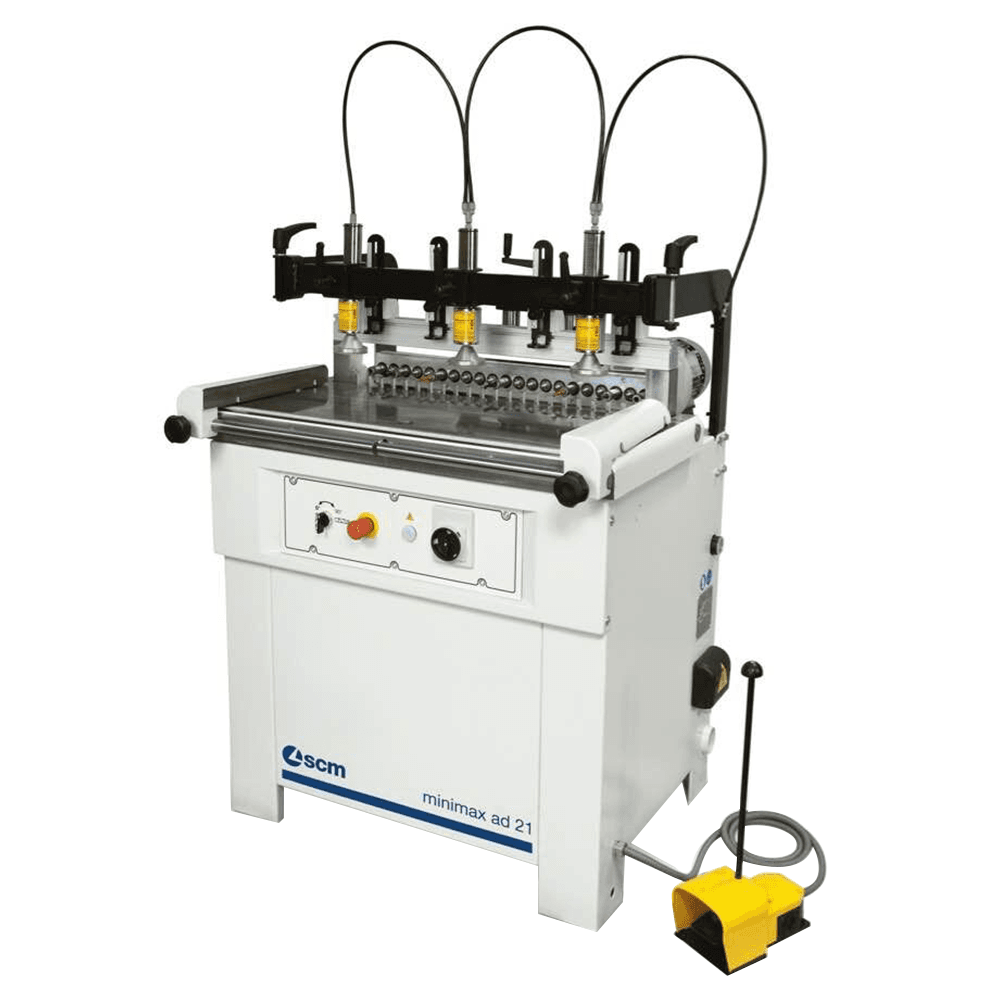 Minimax Single-Phase 21 hole construction/in-line Boring machine w/21 10mm dia. quick connect bushings - Main Image