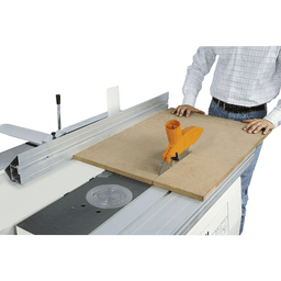 Minimax Single-phase 2.5Hp (x3) 3.5' Combination machine 10' main blade w/10' Tersa cutterblock, 1.25' shaper spindle, outrigger, wheels for movement - Alt Image 1