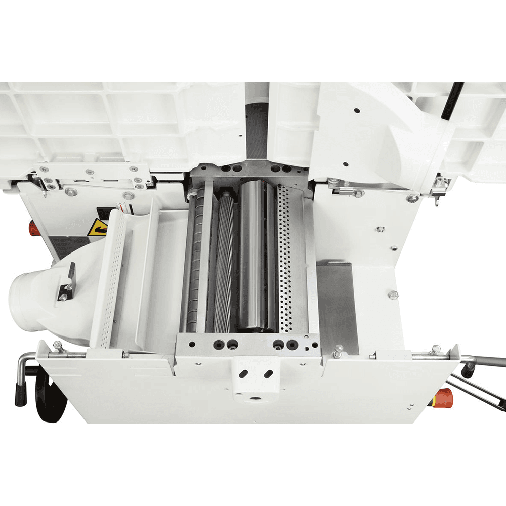 Minimax Single-Phase 4.8Hp (x3) 8.5' Combination machine 12' main blade w/12' Tersa cutterblock w/mortiser, 1.25' interchangeable spindle, DADO, add table, grav handwheels - Alt Image 3