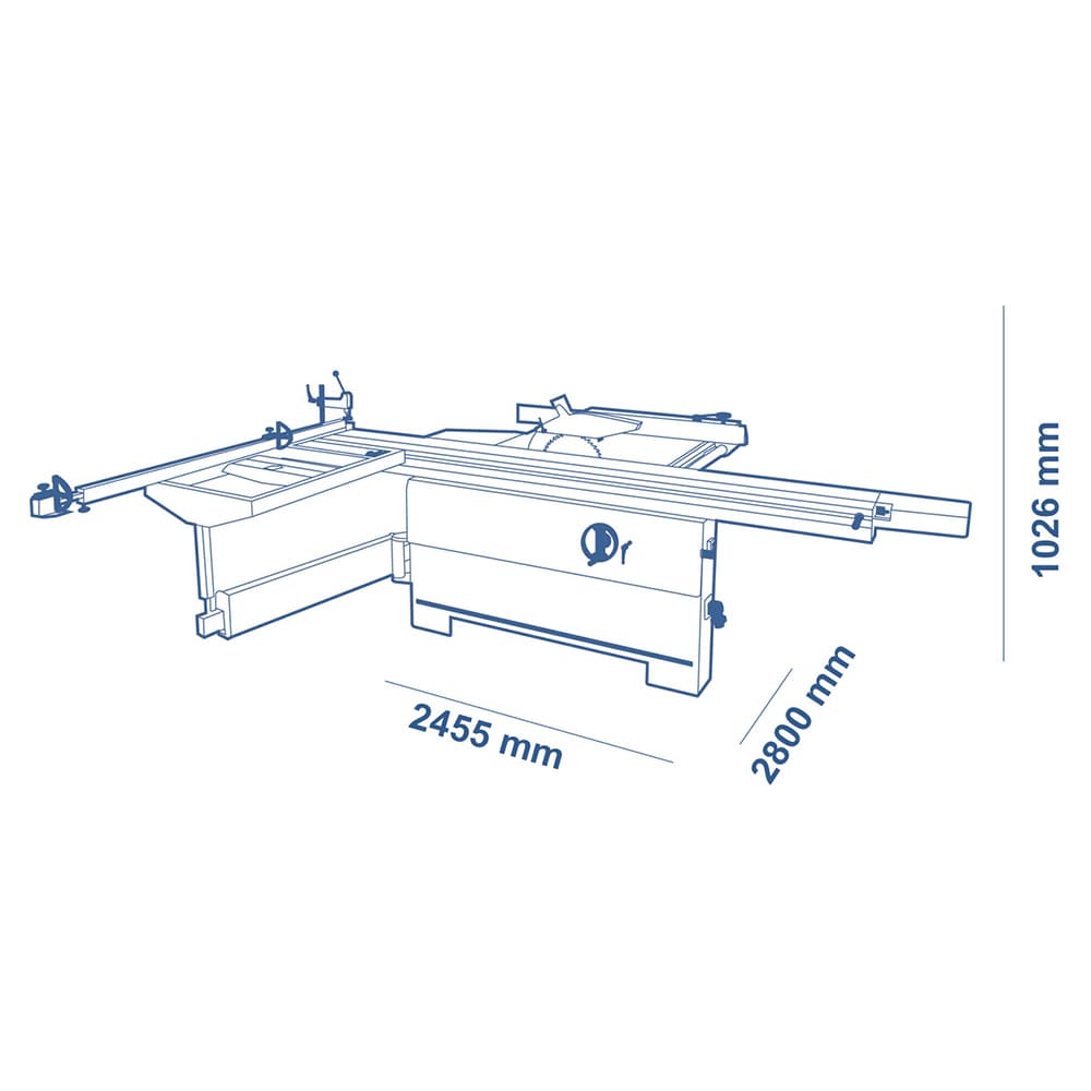 SCM Minimax SC3 1-Phase 4.8 HP 8.5' Sliding Table Saw Alt 4 - Image