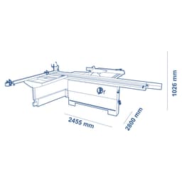 SCM Minimax SC3 1-Phase 4.8 HP 8.5' Sliding Table Saw Alt 4 - Image