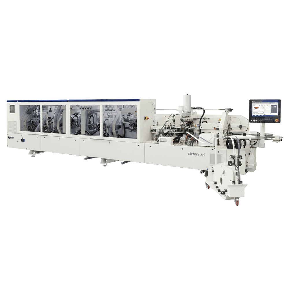 Multiedge with high level of automation and reduced switching time for technical availability of the machine.