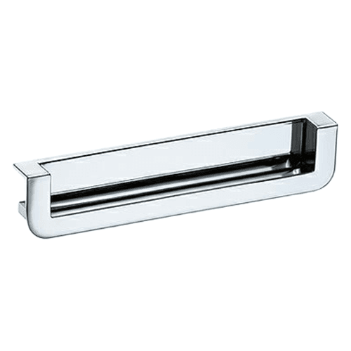 5" 22518 Series Cabinet Recessed Edge Pull, Polished Chrome Main - Image