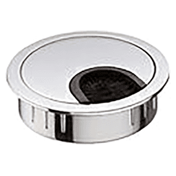 2-7/32" 44398 Series Circular Cable Small Grommet, Matte Chrome Main - Image