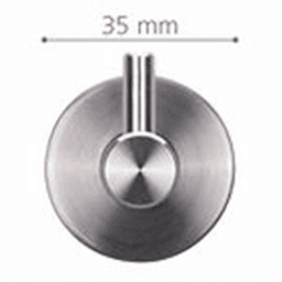 26mm 44410 Series Hook, Brushed Satinless Steel Alt 2 - Image