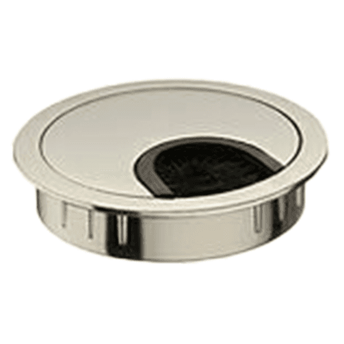 2-5/8" 44398 Series Circular Cable Medium Grommet, Satin Nickel Main - Image