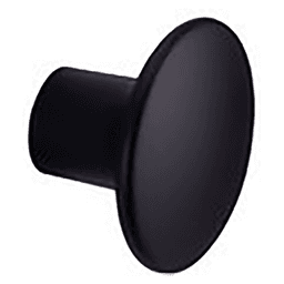 1-1/4" 22022 Series Round Cabinet Knob, Matte Black Main - Image
