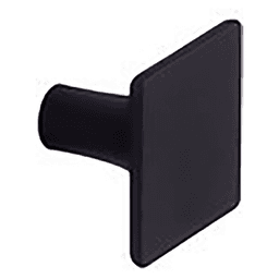 26mm 22607 Series Square Cabinet Knob, Matte Black Main - Image