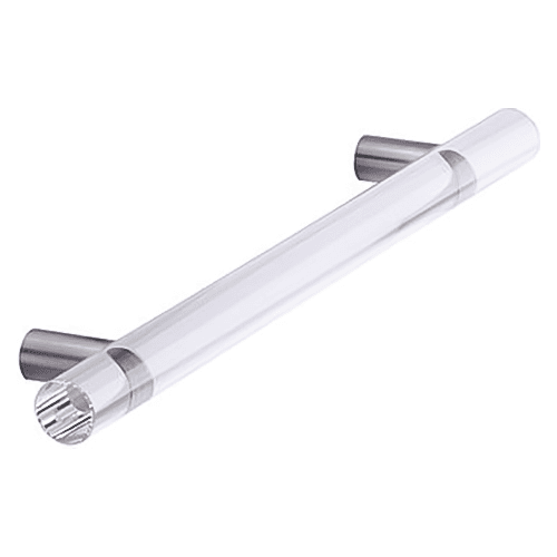 7-1/2" 44537 Series Cabinet Handle Pull, Brushed Stainless Steel/Clear Main - Image