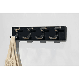 15-3/4" 88908 Series 4 Hook Rack, Anthracite Main - Image