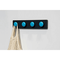 15-3/4" 88947 Series 4 Hook Rack, Anthracite Alt 1 - Image