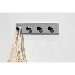 15-3/4" 88947 Series 4 Hook Rack, Silver Alt 1 - Image