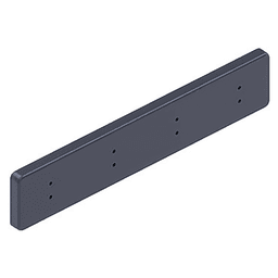 15-3/4" 88948 Series 4 Hook Rack, Anthracite Main - Image