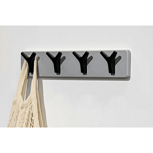 15-3/4" 88948 Series 4 Hook Rack, Silver Alt 1 - Image