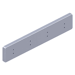 15-3/4" 88948 Series 4 Hook Rack, Silver Main - Image
