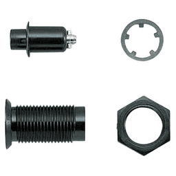 18.5mm Push Lock Fastener (Mini/Flush Type), Black Main - Image