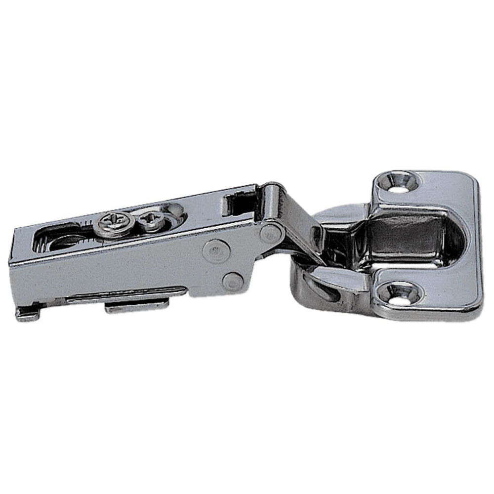 304B Stainless Steel 100&#730; Opening Hinge, Self-Closing, 3/4" Overlay, Polished - Alt Image 1