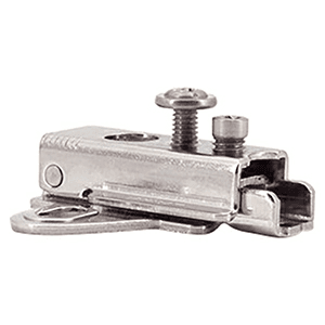 304B 3-Way Adjustable Wing Mounting Plate, Polished, Screw-On, 12mm - Alt Image 1