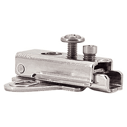 304B 3-Way Adjustable Wing Mounting Plate, Polished, Screw-On, 12mm - Alt Image 1