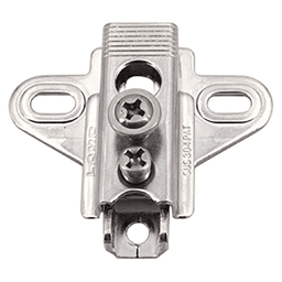 304B 3-Way Adjustable Wing Mounting Plate, Polished, Screw-On, 12mm - Alt Image 2