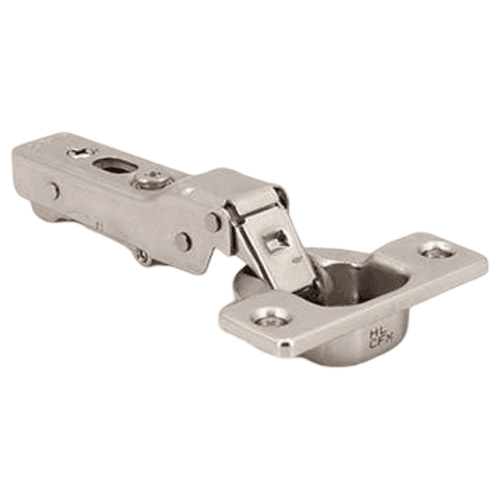 105° Opening Concealed Hinge, Free-Swinging, 14mm Overlay, Nickel, Screw-On Alt 1 - Image