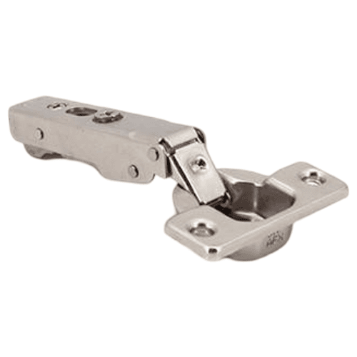 105° Opening Concealed Hinge, Free-Swinging, 19mm Overlay, Nickel, Screw-On Alt 1 - Image