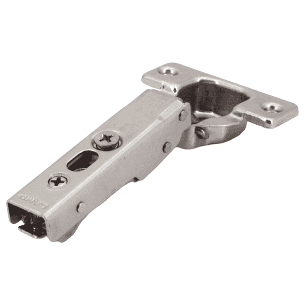 105° Opening Concealed Hinge, Free-Swinging, 19mm Overlay, Nickel, Screw-On Alt 2 - Image