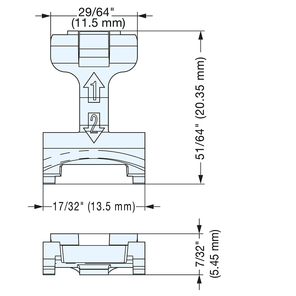 85° Opening Standard Euro Hinge, Free-Swinging, 9mm Overlay, Nickel Alt 3 - Image