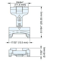 85° Opening Standard Euro Hinge, Free-Swinging, 9mm Overlay, Nickel Alt 3 - Image