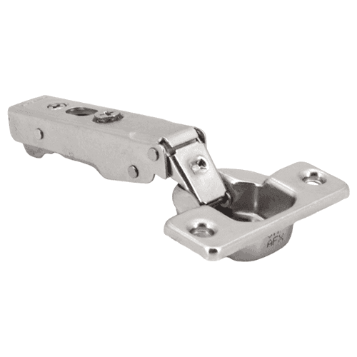 105° Opening Concealed Hinge, Self-Closing, Free-Swinging, 19mm Overlay, Nickel, Screw-On Alt 1 - Image