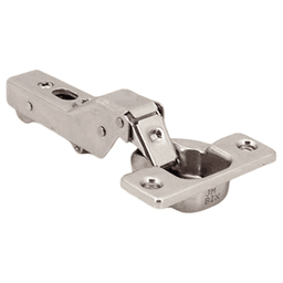 105° Opening Concealed Hinge, Self-Closing, Free-Swinging, 9mm Overlay, Nickel, Screw-On Alt 1 - Image