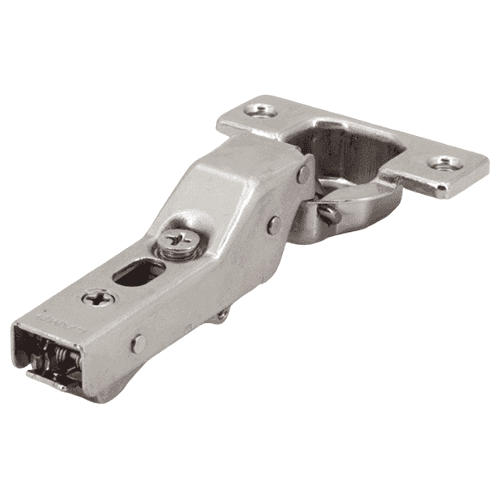105° Opening Concealed Hinge, Self-Closing, Free-Swinging, 9mm Overlay, Nickel, Screw-On Alt 2 - Image