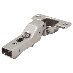 105° Opening Concealed Hinge, Self-Closing, Free-Swinging, 9mm Overlay, Nickel, Screw-On Alt 2 - Image