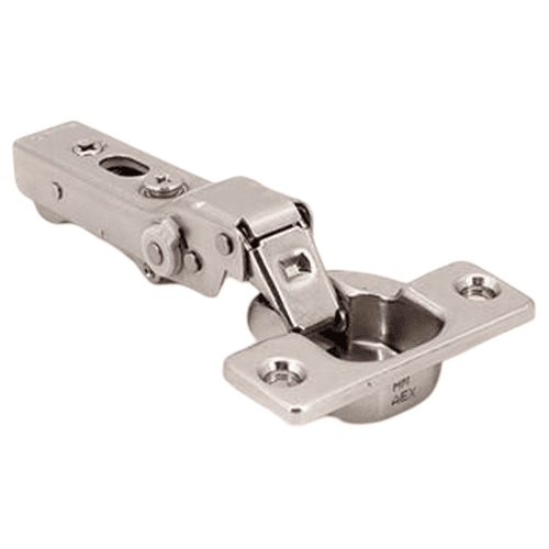 105° Opening Concealed Hinge, Adjustable Soft-Close, Free-Swinging, 19mm Overlay, Nickel, Screw-On Alt 1 - Image
