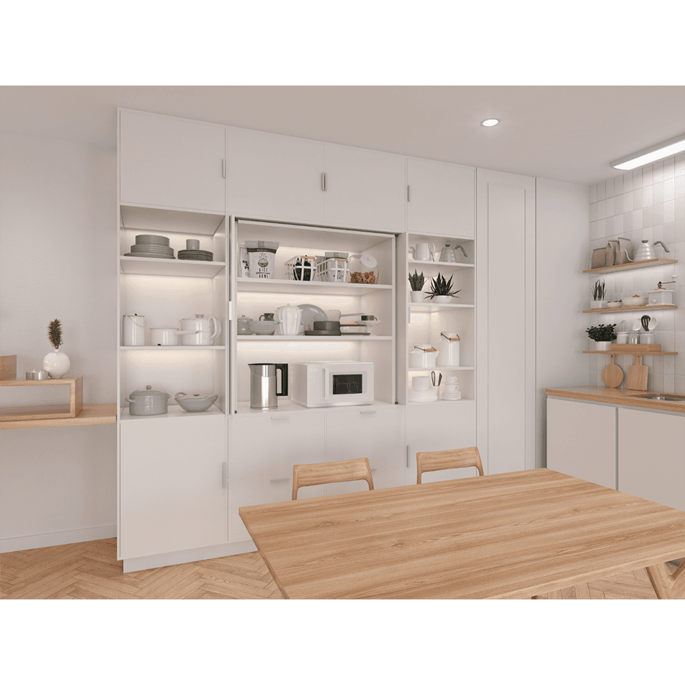 16" ST15-D360M-Type Inset/Soft Closing Pocket Door System, Use 2 Slides Main - Image