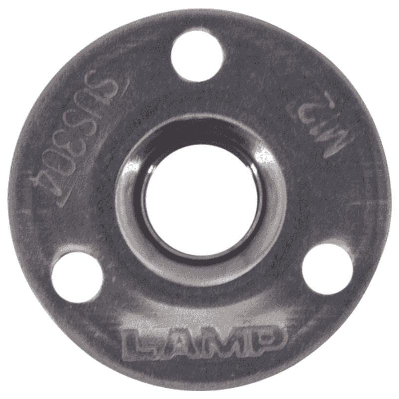 1-7/16" x 7/16" Stainless Steel Leveling Glide Base, Plain Alt 1 - Image