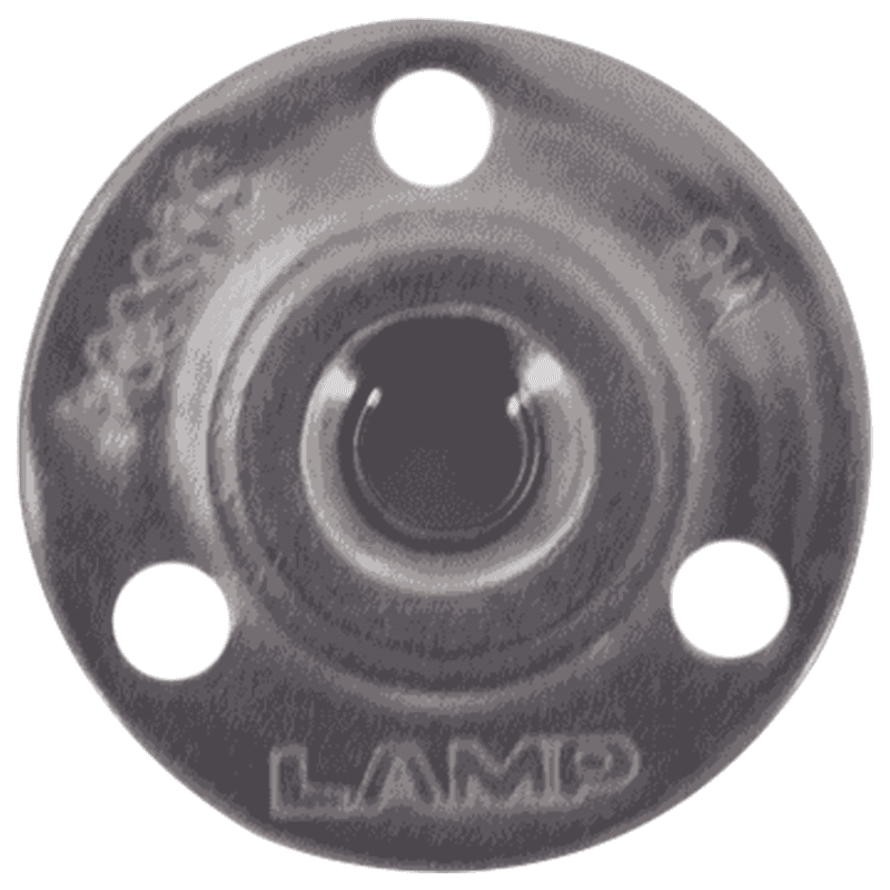 1-7/16" x 1/2" Stainless Steel Leveling Glide Base, Plain Alt 1 - Image