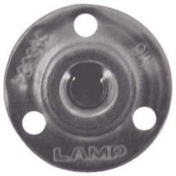 1-7/16" x 1/2" Stainless Steel Leveling Glide Base, Plain Alt 1 - Image