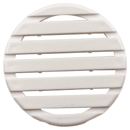 APB-4045 1-3/4" Round Plastic Air Ventilator, White Alt 1 - Image