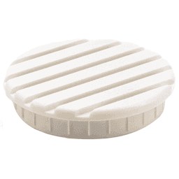 APB-4045 1-3/4" Round Plastic Air Ventilator, White Main - Image