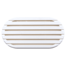 3-9/16" Plastic Air Ventilator, White Alt 1 - Image